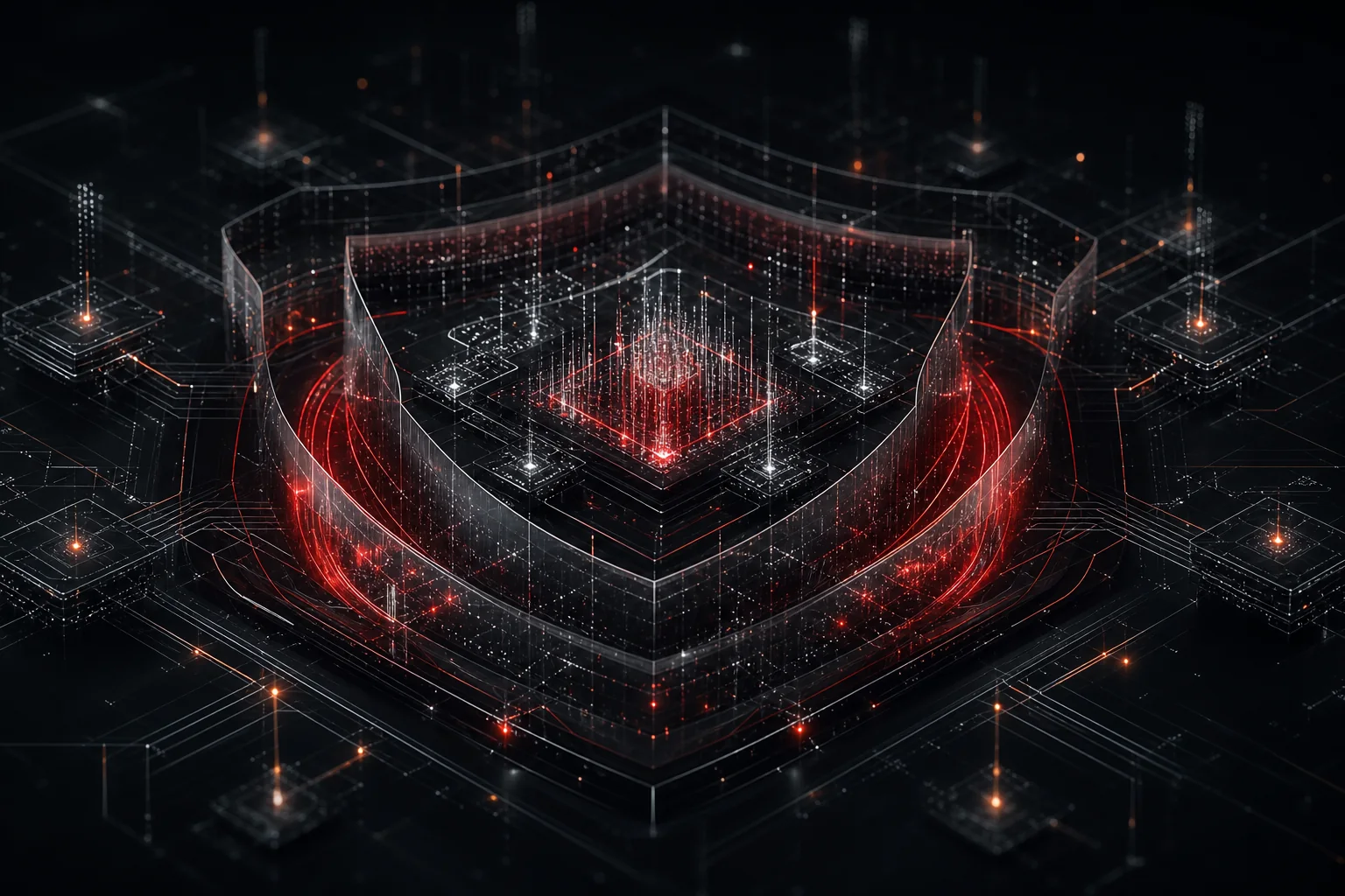 Abstract vulnerability assessment visual